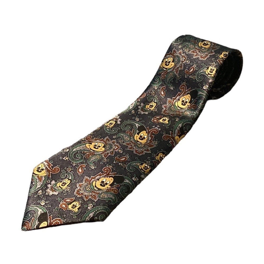 ALBEARI Paisley Mickey Mouse Necktie